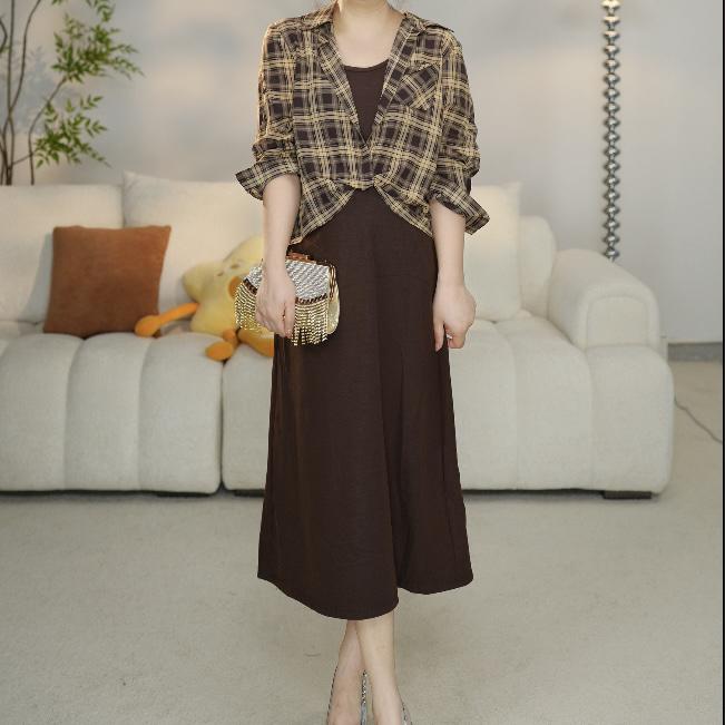 C207套装女装春秋季中长款气质百搭女士秋长袖时尚