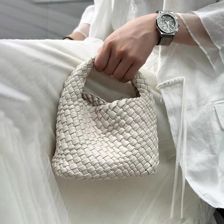 手工编织小包包女小水桶包链条包迷你日常手拎包单肩斜挎包手提包