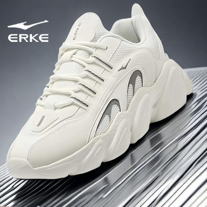 鸿星尔克男鞋轻便软底运动鞋男款厚底减震潮流休闲增高百搭老爹鞋