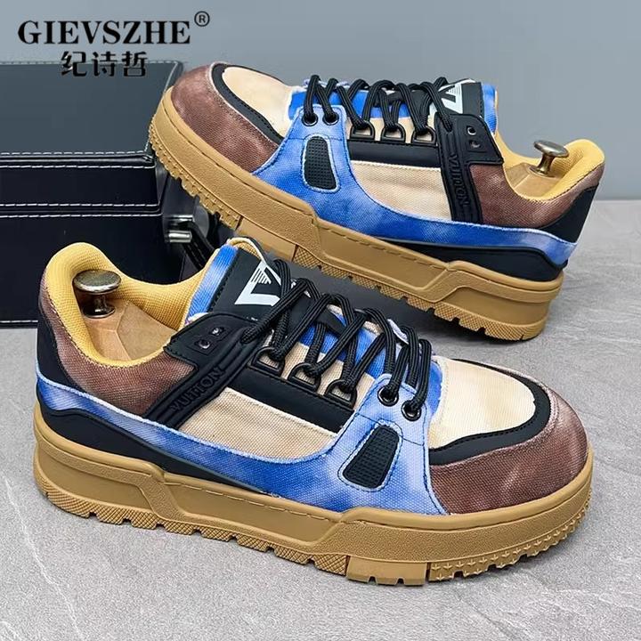 【成熟雅痞】纪诗哲新款秋季轻奢板鞋干净感痞帅男款潮牌痞帅板鞋