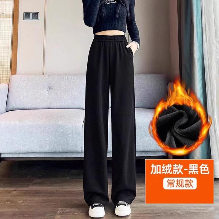 2026早春新款窄版显瘦LULU神裤阔腿裤女早春高腰休闲裤