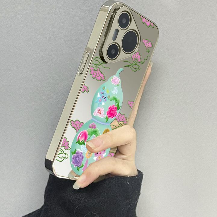 汽车大楼适用华为Pura80pro手机壳国风Pura70保护壳80ultra电镀