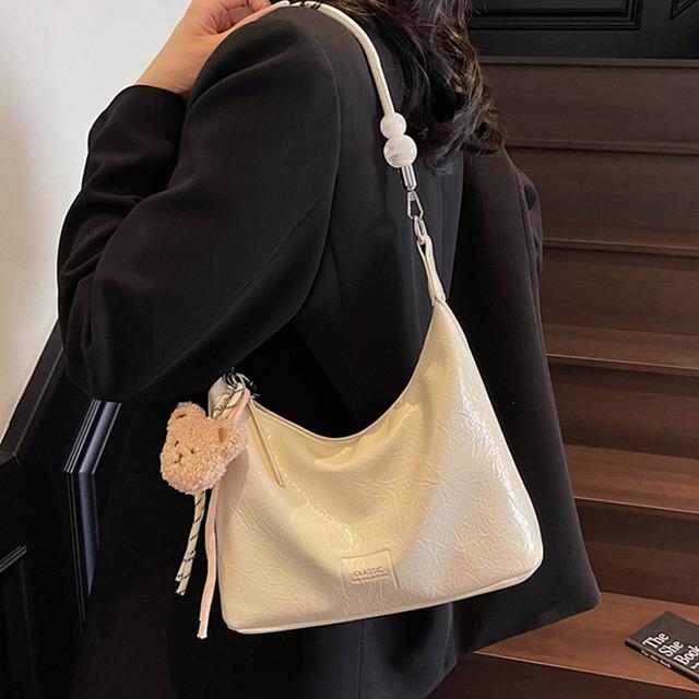 韩系ins小清新时尚腋下包2025新款简约百搭饺子包高级感单肩女包