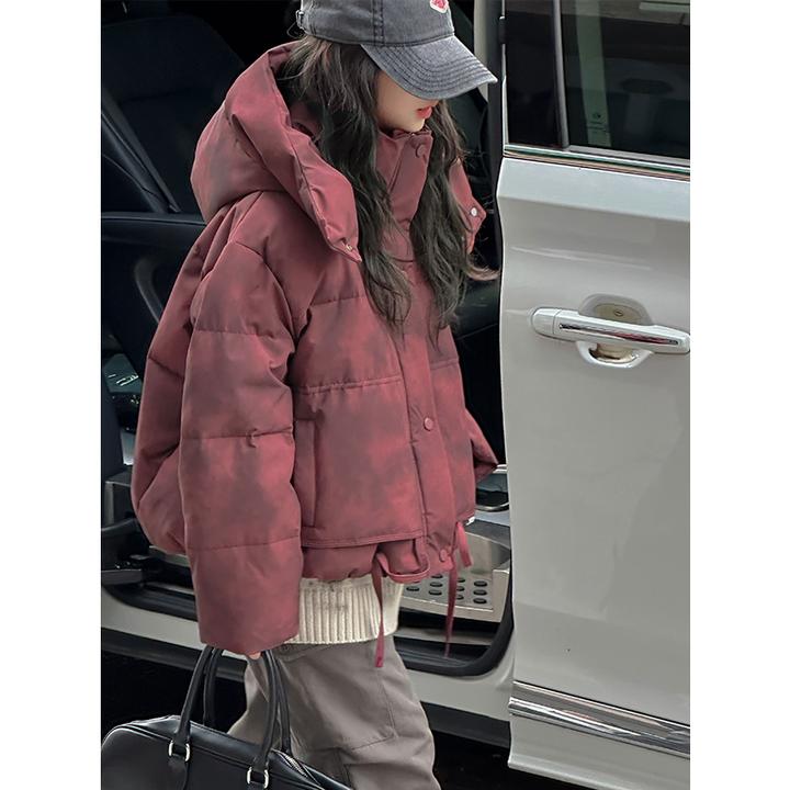 K27272废土风脏染女童高端羽绒服加厚外套冬装新款2025保暖衣服潮