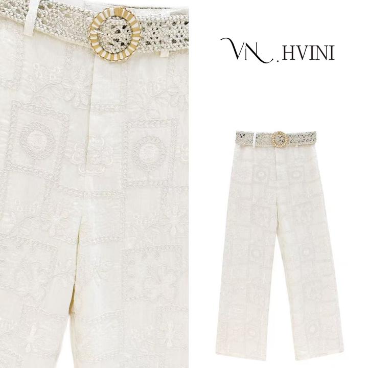 【海边探戈】2025春季新款时尚百搭设计师休闲裤H2047