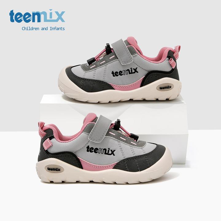 天美意2025秋季新款童鞋休闲鞋欧若风女童男童软底防滑户外运动鞋