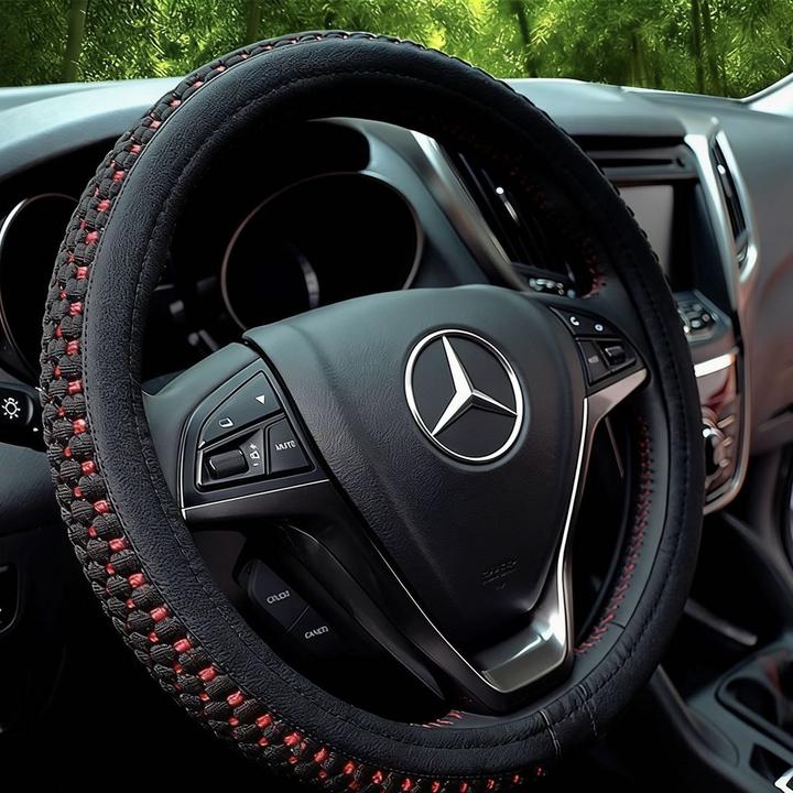 【手工编织】冬季汽车方向盘套四季通用车把套防寒保暖热乎方向盘套