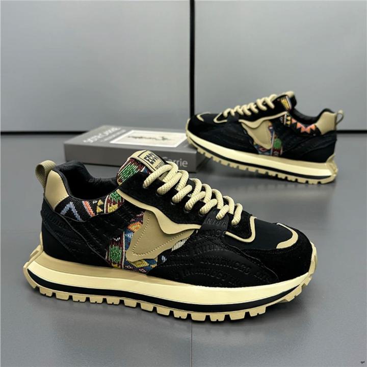 法莎尼亚潮牌休闲鞋男士春季厚底增高款时尚潮流百搭轻便舒适男鞋