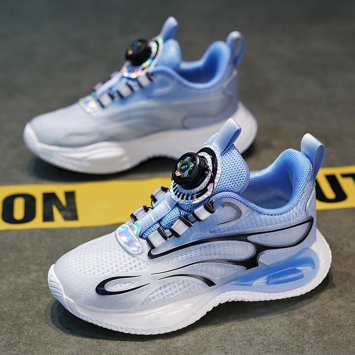 安踏适用男童鞋2025春夏新款网面透气儿童跑步鞋中大童轻便运动鞋