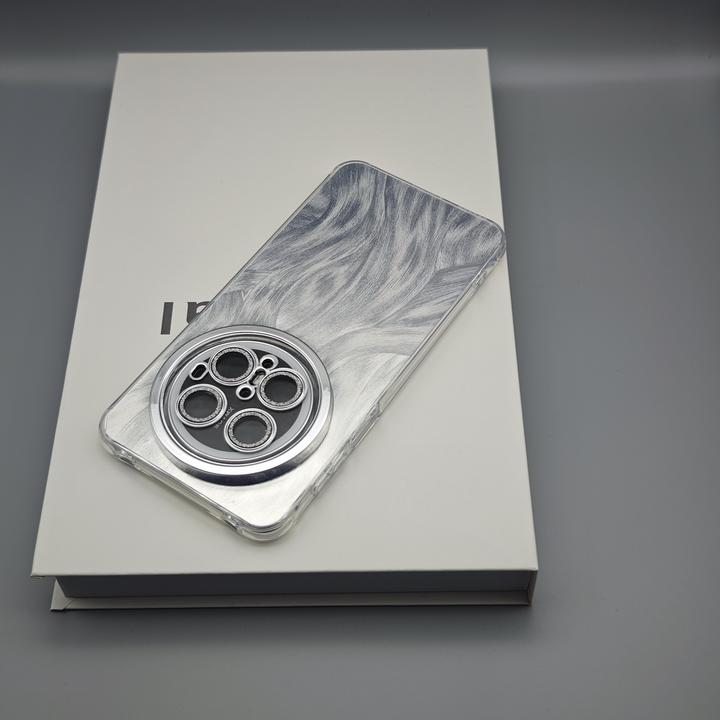 时尚羽纱纹适用华为mate70pro手机壳mate60pro镜头膜全包防摔新款