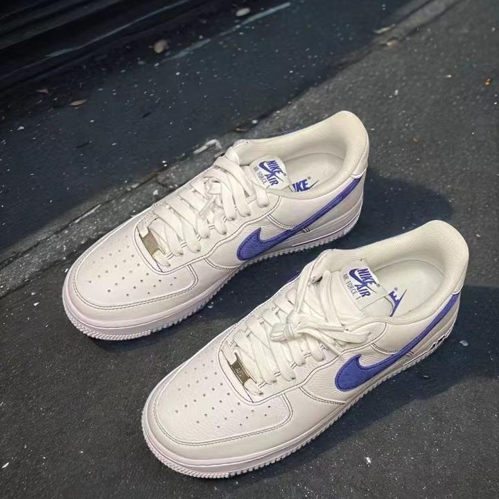 NIKE耐克 AIR FORCE 1 '07 LV8男款白蓝百搭运动休闲板鞋官方正品