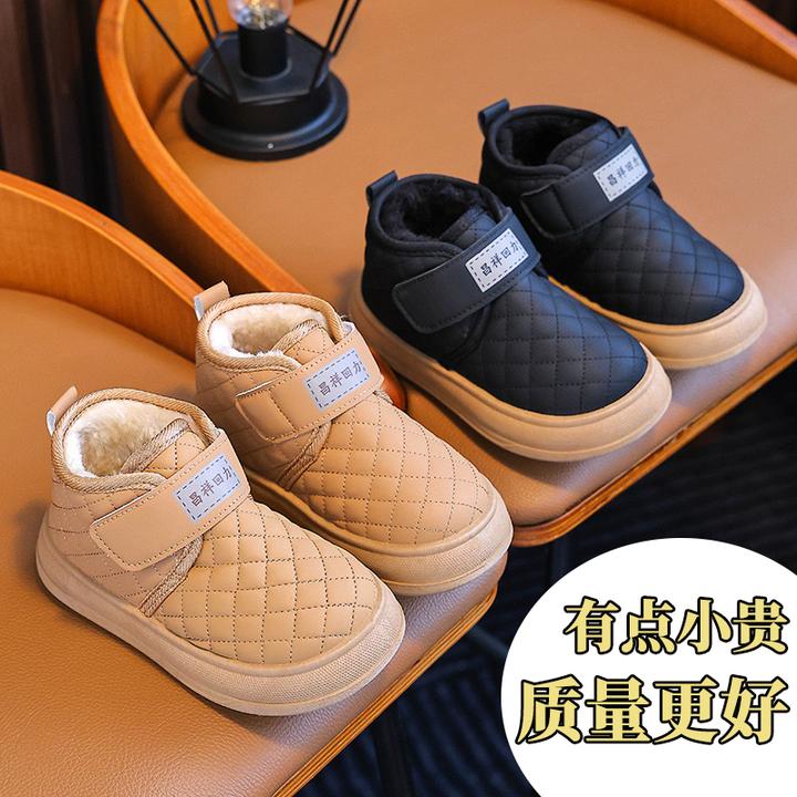 冬季雪地靴加绒短靴软底童鞋女童宝宝加厚保暖棉靴防滑冬鞋棉鞋