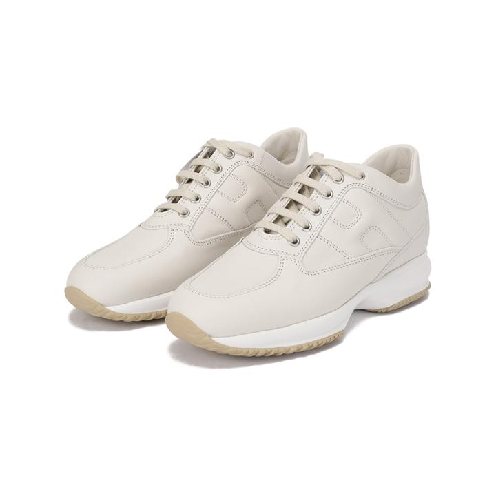 未使用 HOGAN 女士增高小白鞋运动鞋跟高5.7cm HXW00N00010KXT