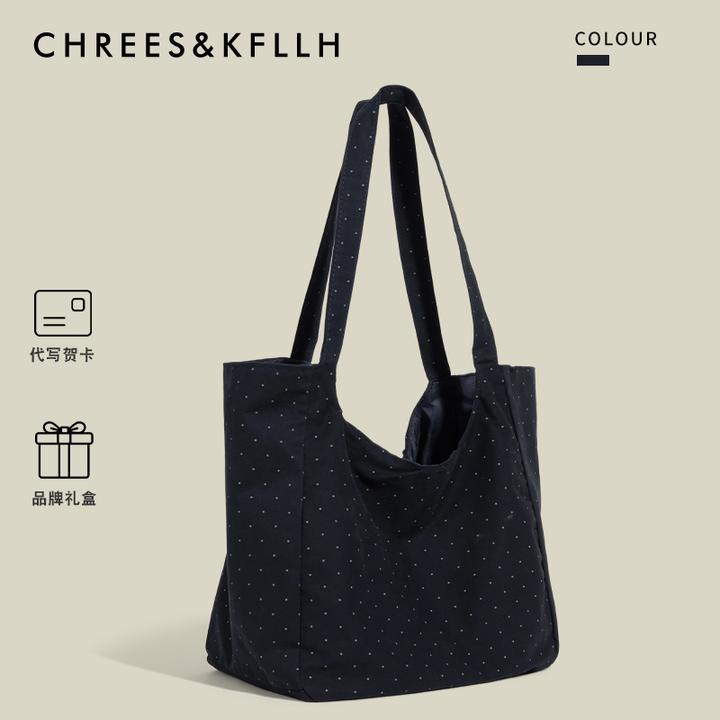 CHREES&KFLLH韩系慵懒风托特包2025新款轻便大容量上班通勤单肩包