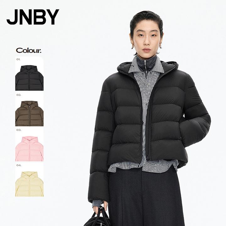【商场同款】JNBY/江南布衣25冬羽绒服宽松连帽长袖5P0C11920