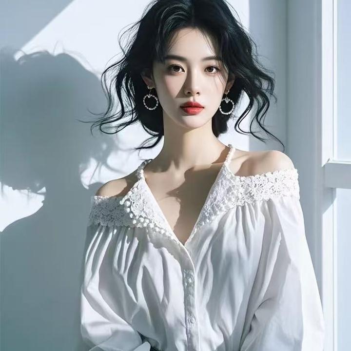 SS519法式白色衬衫女高级感春季轻熟御姐 穿搭上衣时尚棉小衫