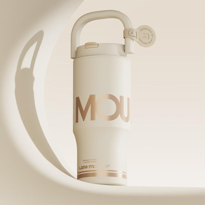 览萌Lane Mouen保冷保温杯高颜值冰霸杯女大容量随行吸管杯车载杯