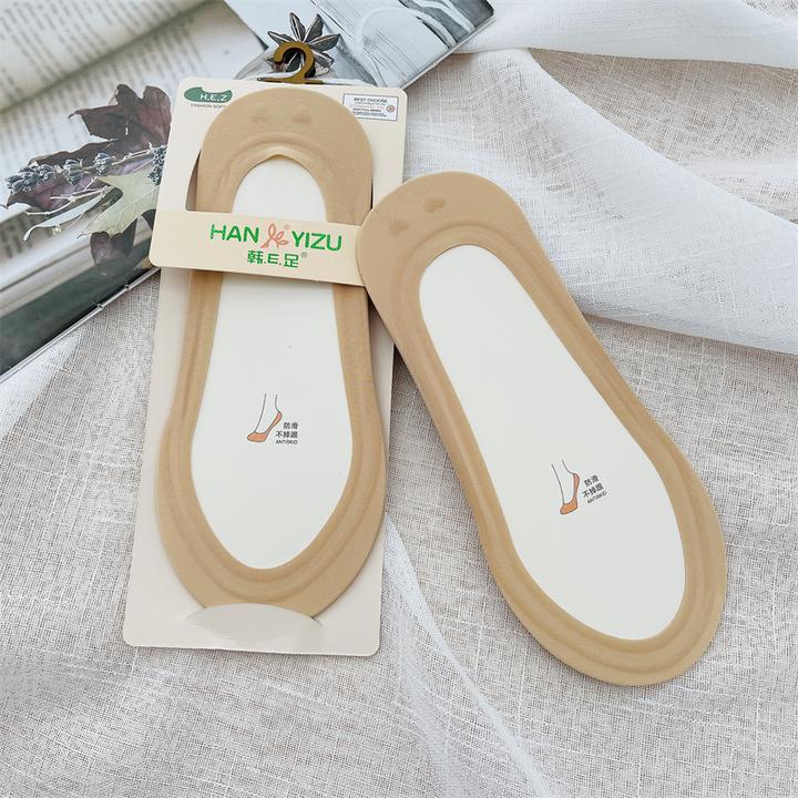 韩E足正品超浅口船袜女隐形袜夏季薄款纯棉防滑不掉跟袜子夏日薄