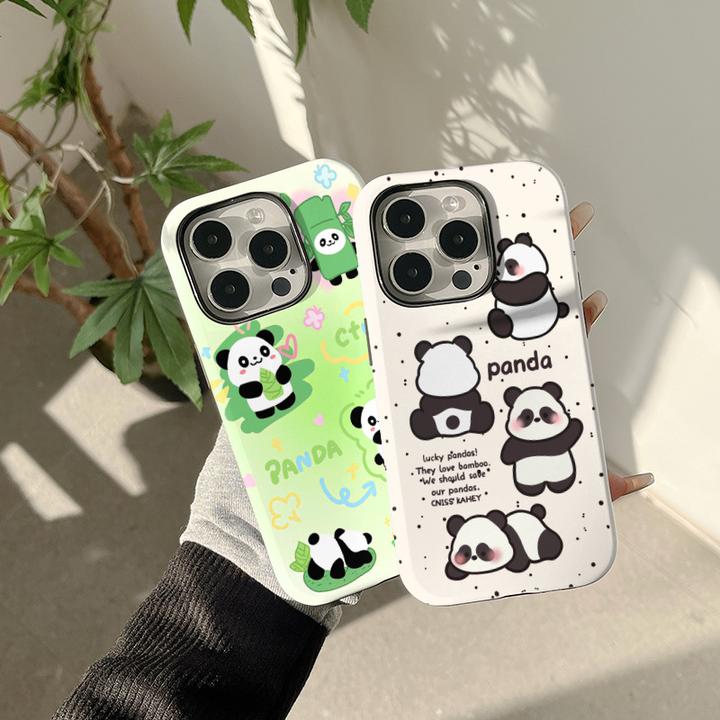 熊猫适用苹果16promax手机壳iphone15/14菲林二合一12软13磁吸硬