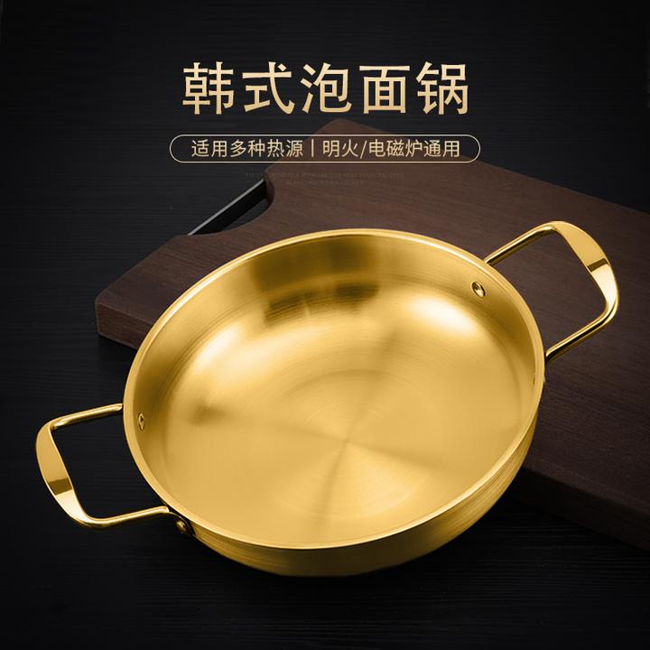 铜铜锅锅具鸳鸯锅老式纯铜韩式泡面锅不锈钢小火锅铜火锅纯铜老式