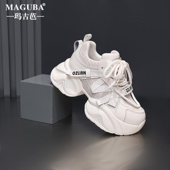MAGUBA/玛古芭时尚老爹鞋女士厚底增高显瘦运动女鞋时尚休闲百搭