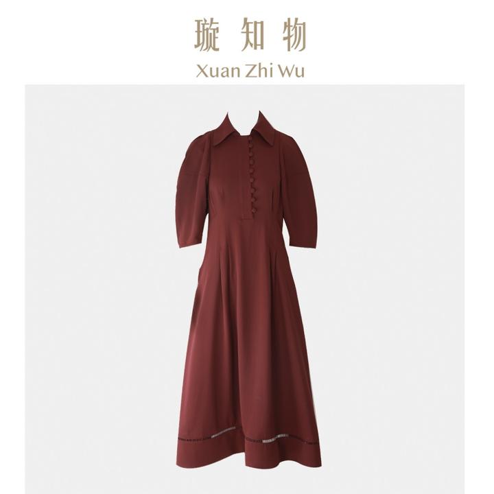 精致连体裙 时尚连衣裙泡泡袖夏季长款 非S码无秒杀王璇原创设计