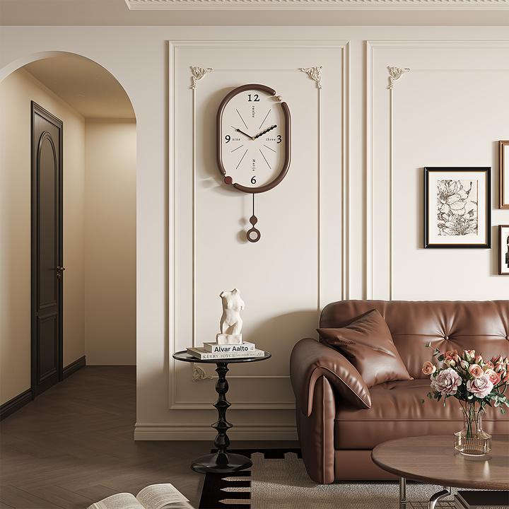 挂钟欧式时尚挂墙挂表轻奢大气家用钟表现代简约创意客厅装饰时钟
