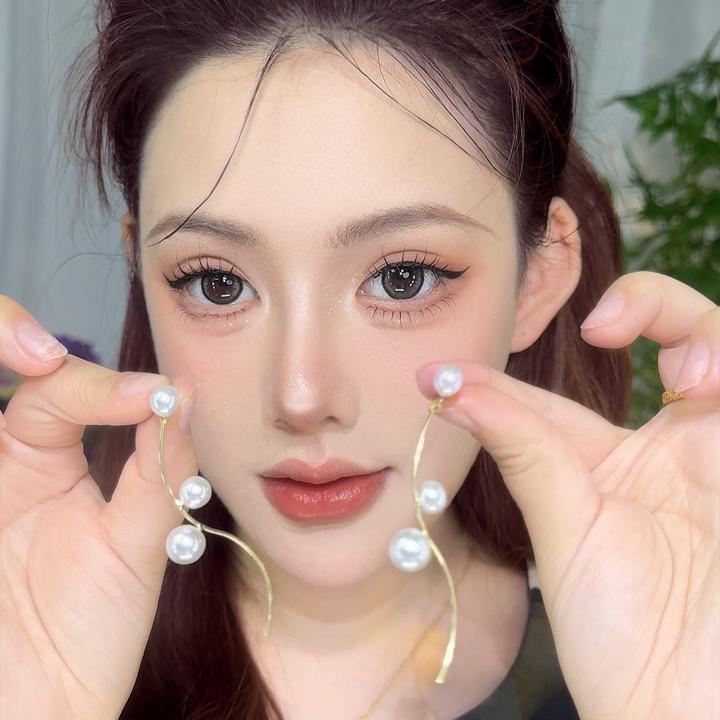 合金耳饰 韩国冷淡风长款流苏珠珠温柔两戴显瘦高级时尚耳饰耳钉