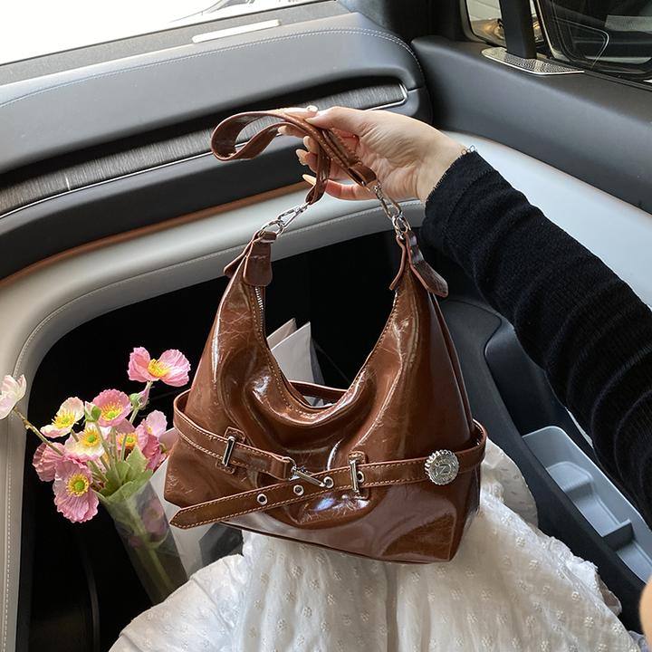 时尚复古简约个性潮流洋气饺子包夏季新款女士小众设计单肩斜挎包