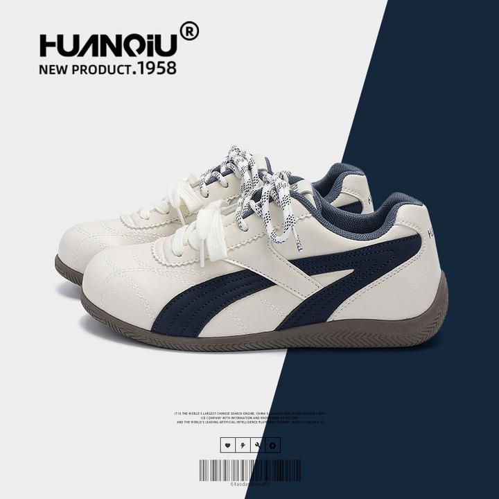 环球轻便软底德训鞋女2025新款秋季女鞋百搭显脚小鞋子休闲板鞋女