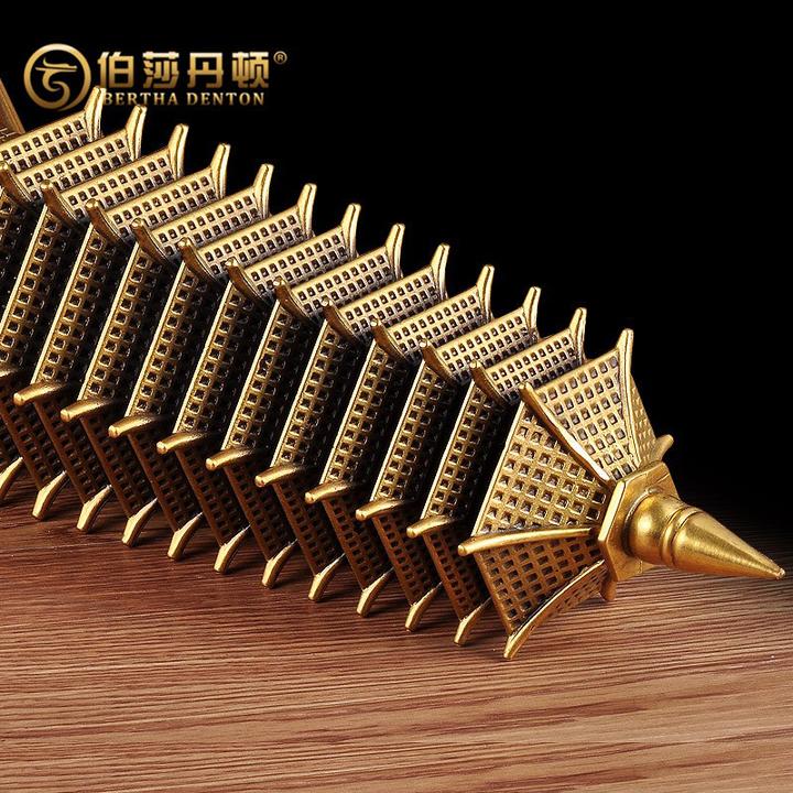 伯莎丹顿全铜文昌塔摆件客厅书房办公桌面装饰摆设送朋友乔迁礼品