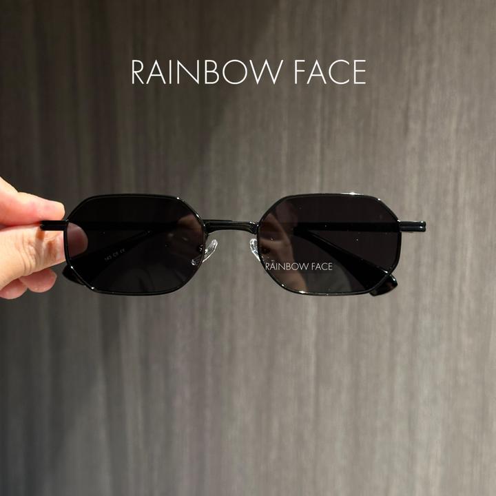 方形框黑灰片高清偏光镜片老钱风墨镜潮流风可配近视度数太阳眼镜