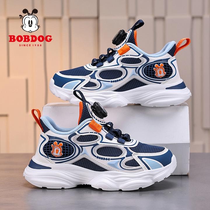 巴布豆童鞋男童运动鞋2025春秋季新款网面透气男孩户外儿童跑步鞋