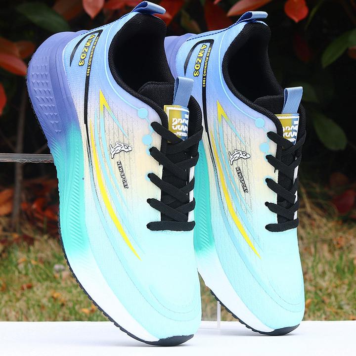 潮鞋夏季透气网面男鞋超轻回弹运动跑步鞋气垫减震学生防臭体育鞋