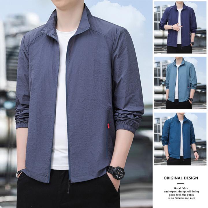 冰丝外套男皮肤衣男速干防晒衣速干男士防晒衣最新款2025爆款休闲