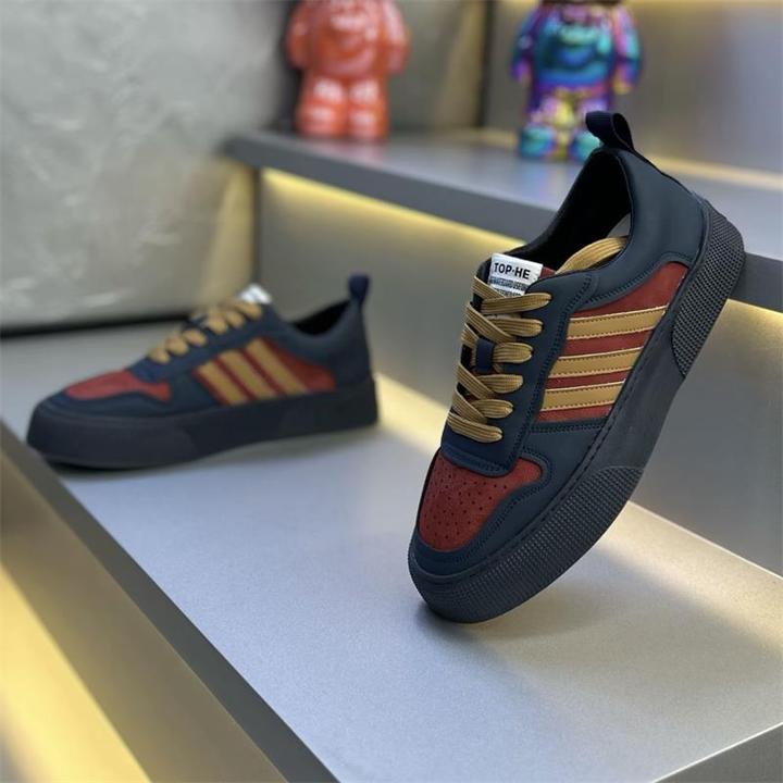 欧洲站男鞋2026秋季新款舒适透气休闲鞋网红百搭时尚休闲板鞋舒适