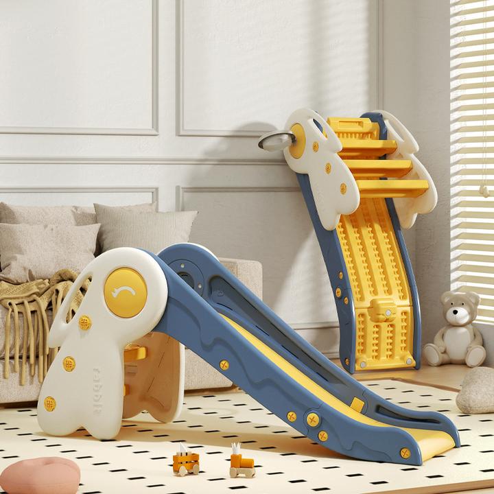 可折叠室外室内家用小型塑料玩具宝宝小孩婴儿周岁礼物滑滑梯