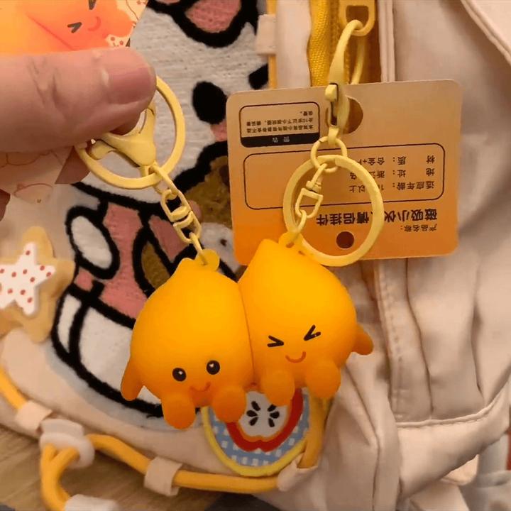 【艺凡】可爱呆萌小火人磁吸钥匙扣精灵火苗挂饰磁吸钥匙扣