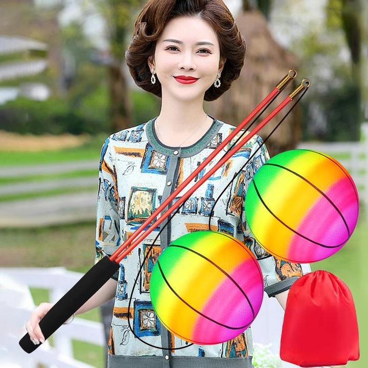 LOVELVLV健身球手甩甩球中老年人运动锻炼弹力球儿童摔摔球成人加