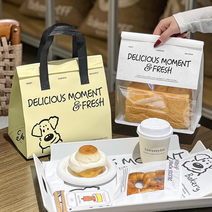 烘焙无纺布保温袋外卖打包袋蛋糕甜品铝箔保温保鲜包装袋子定制