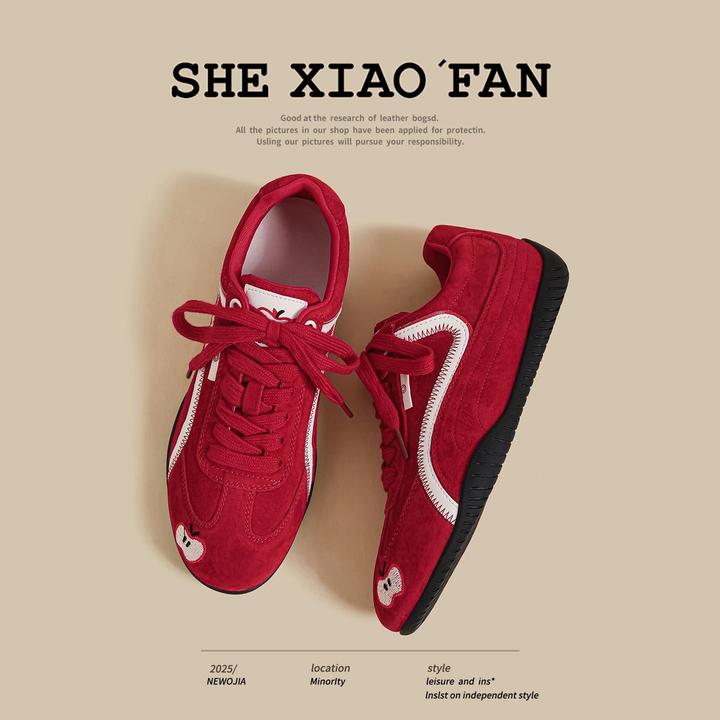 内增高厚底德训鞋女2025春季新款时尚休闲运动板鞋芭蕾风阿甘鞋子