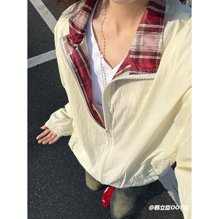 UPF50+米色凉感防晒衣男款夏季新品户外旅行高倍防晒夹克情侣外套