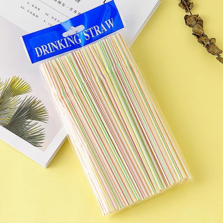 可弯头饮料露营吸管一次性单只独立儿童孕妇产后手工创意彩色奶茶