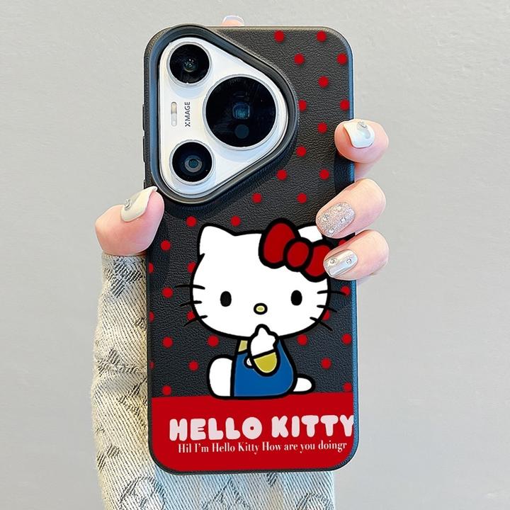 波点凯蒂适用华为Pura70Pro手机壳创意p70ultra卡通P70防摔保护套