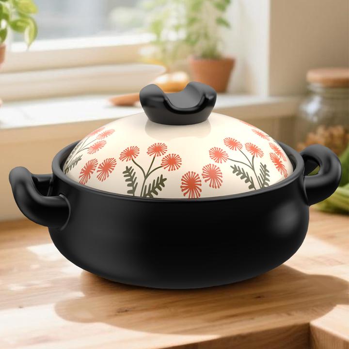 柚米一粒蒲公英陶瓷砂锅干烧煲家用炖锅汤锅焖煲仔饭啫啫煲耐高温