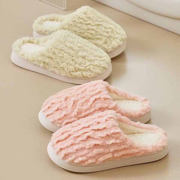 保暖棉拖鞋女款冬季2025新款室内家居防滑情侣加绒室内拖鞋