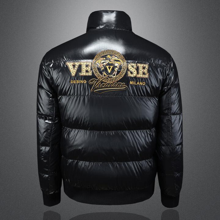 KANMALENLY/肯梅灵列冬季亮面羽绒服男士刺绣外套加厚潮牌欧洲站