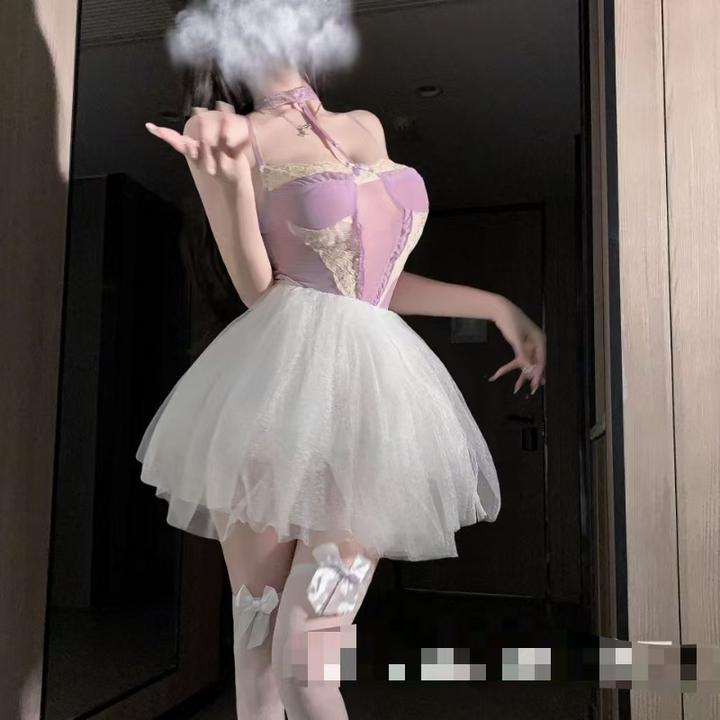 2025新款夏季蕾丝网纱拼接吊带短款背心辣妹花边上衣连衣裙套装