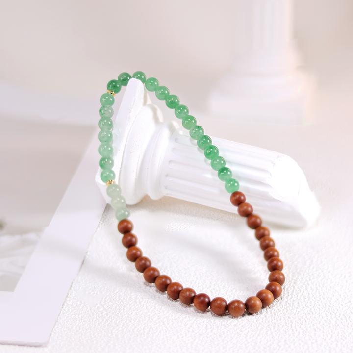天然非洲翠檀香三色双圈手串|多样性发货 发其一|