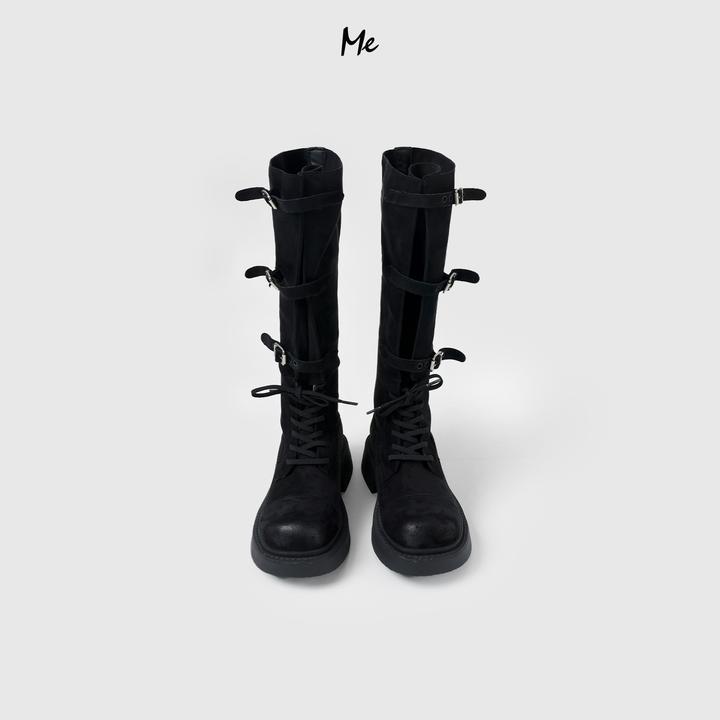 ME【磨砂高筒马术靴】奢牌感磨砂绒骑士靴百搭时尚鞋子MESA0927